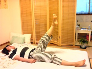 足上げ時の可動域が拡大