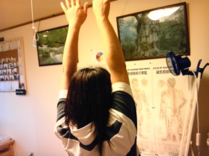 腕が上まであげられるようになりました